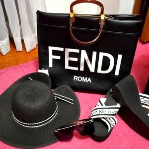 Large, Classy Beach Brims/Hats - Straw - $18 NWT.